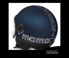 Casco momo ftgr evo blue matt / silver