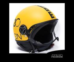 Casco momo ftgr heritage giallo opaco / nero