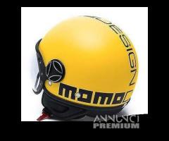 Casco momo ftgr heritage giallo opaco / nero