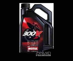 Tanica 4 litri motul 300V 100% sintetico - 3