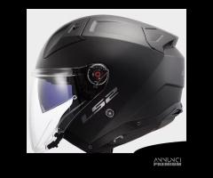 Casco Jet fibra LS2 Infinity 2 Nero Opaco  22.06