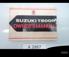 Suzuki T500R libretto istruzioni per l'uso manuale