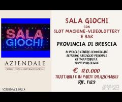 SALA GIOCHI-SLOT E VIDEOLOTTERY CON BAR