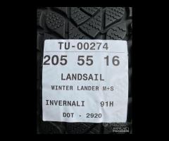 4 PNEUMATICI 205/55 R16 LANDSAIL INVERNALI 90% - 10