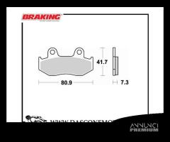 PASTIGLIE FRENO POSTERIORI BRAKING PER SUZUKI BURG - 1