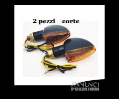 PORTA TARGA MOTO ALLUMINIO NERO Nuovo 2 frecce e l - 2