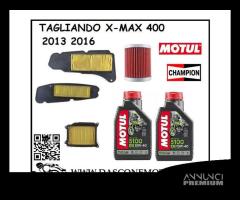 KIT TAGLIANDO XMAX 400 10W40 MOTUL 5100 2013 2016