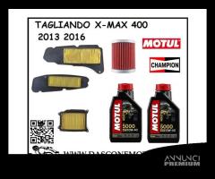 KIT TAGLIANDO XMAX 400 10W40 MOTUL 5000 2013 2016