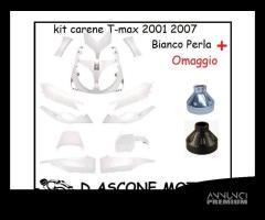 Kit carene tmax 2001 2007 nuove bianco perla con O - 1