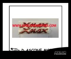 Coppia adesivi Xmax 125 250 400 rosso anodizzato - 1