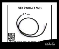 Cavo candela nero 1 Metro Ø 7mm 080341