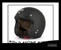 Casco Jet Cafe Racer S250 Black Mat