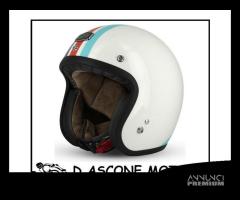 Casco Jet Cafe Racer S250 White / Blue / Shiny Red