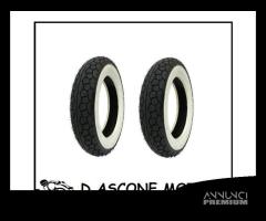 2 GOMME 3.00-10 42J nero/bianco \"VINTAGE\" (dis.H69 - 1