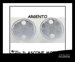 COPPIA ADESIVI TMAX 500 530 ARGENTO