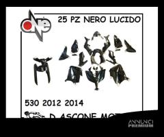 KIT CARENE NERO LUCIDO TMAX 530 2012 2014 25 PZ