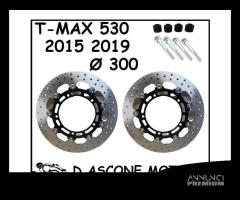 COPPIA DISCHI MAGGIORATI TMAX 2015 2019 Ø 300 CON