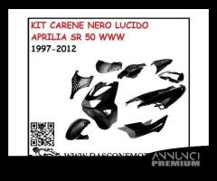 Kit carene nero lucido aprilia sr 50 1997 2012