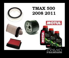 Kit tagliando Tmax 2008 2011 Motul 5100 e filtri