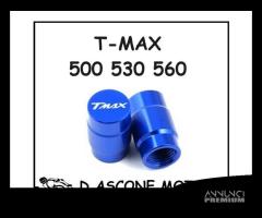 2 COPERCHI VALVOLE TMAX 500 530 560 BLU