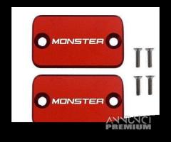 Coppia coperchi pompa freni Monster rosso - 2