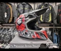 AIROH Casco Cross Wraap - Alien - Red Matt