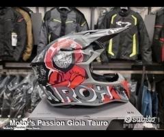 AIROH Casco Cross Wraap - Alien - Red Matt