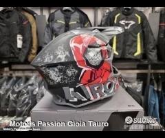 AIROH Casco Cross Wraap - Alien - Red Matt