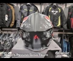 AIROH Casco Cross Wraap - Alien - Red Matt