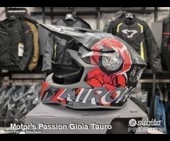 AIROH Casco Cross Wraap - Alien - Red Matt - 6