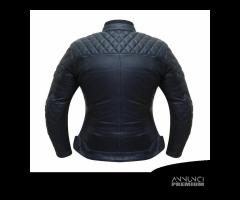 Giacca in pelle nera classica DONNA