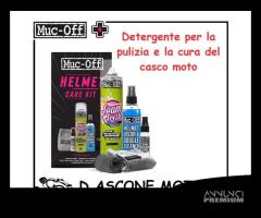 Detergente per la pulizia e la cura del casco moto