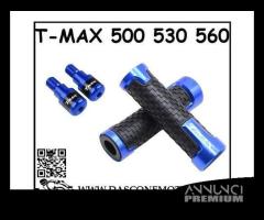 Coppia manopole e bilanceri tmax blu