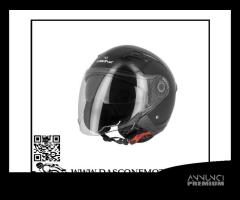 Casco Demi-Jet S760 Nero Lucido