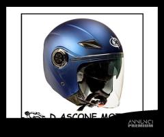 CASCO ALFA DOPPIA VISIERA BLU OPACO - 1