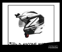 Casco Jet S769 TROOPER - BIANCO NERO - 1