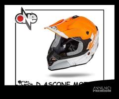 CASCO CROSS TIGER 2.0 ARANCIO BIANCO - 1