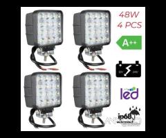 Faro led off road luce supplementare 12/24v 48w