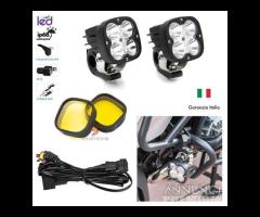 2 Faretti profondità led moto 60w kit cablaggio