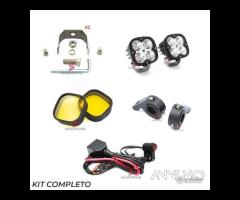 2 Faretti profondità led moto 60w kit cablaggio - 11