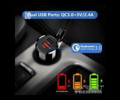 BLUETOOTH AUTO TRASMETTITORE FM ricevitore WIRELES - 2