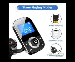 BLUETOOTH AUTO TRASMETTITORE FM ricevitore WIRELES - 3