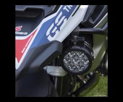 Faretti moto 120W led+ CABLE SOTTOCHIAVE + staffe