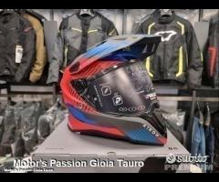 Casco Dual AIROH Commander Boost Red/Blue Matt