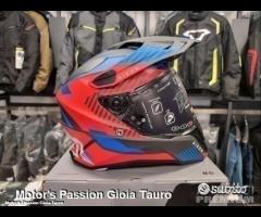 Casco Dual AIROH Commander Boost Red/Blue Matt