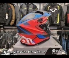 Casco Dual AIROH Commander Boost Red/Blue Matt