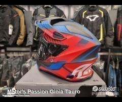 Casco Dual AIROH Commander Boost Red/Blue Matt