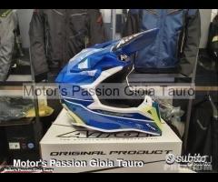 AIROH Casco Cross Wraap Mood Blue Motor's Passio