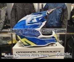 AIROH Casco Cross Wraap Mood Blue Motor's Passio