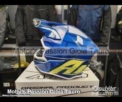 AIROH Casco Cross Wraap Mood Blue Motor's Passio